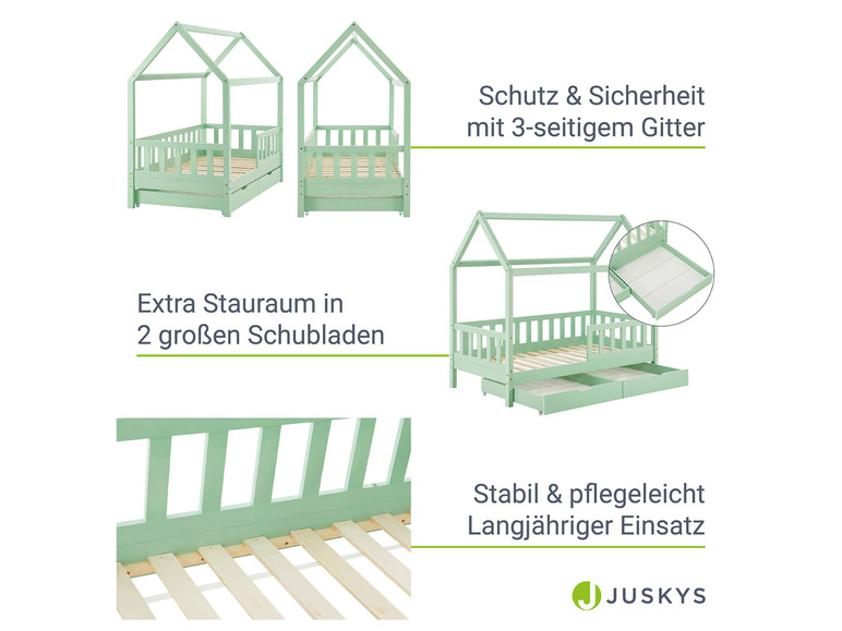 Gehe zu Vollbildansicht: Juskys Kinderbett »Marli«, im skandinavischen Design - Bild 153