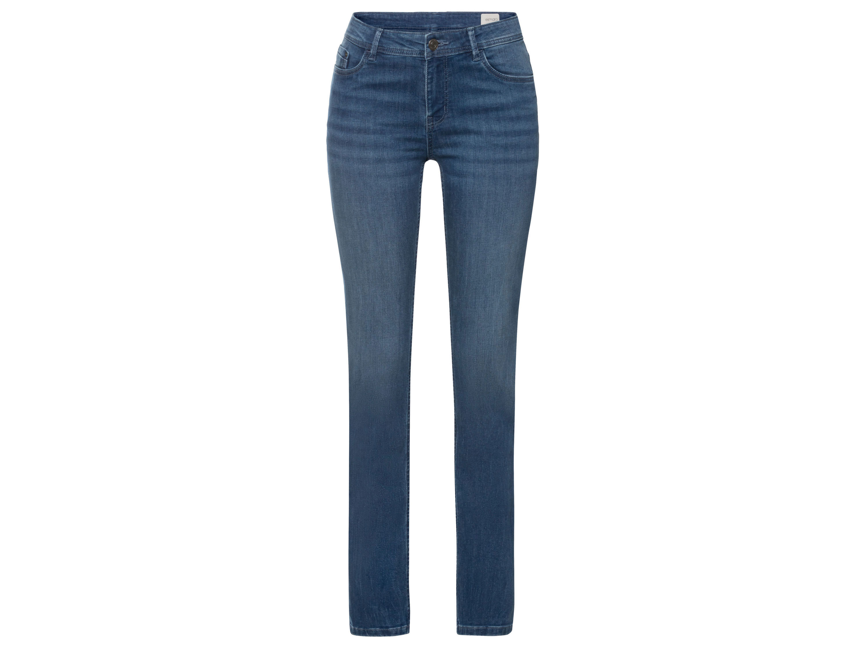 esmara® Damen Jeans Slim Fit (reguläre Länge, blau, 34) 34