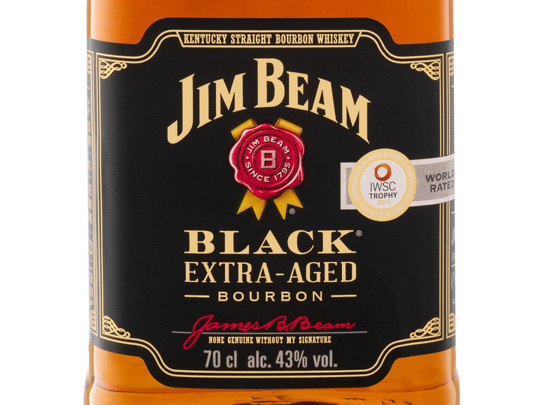 JIM BEAM Beam Black 43% Vol Whiskey Kentucky Extra-Aged Bourbon Straight