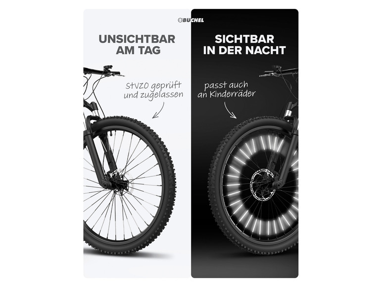 Büchel Fahrrad-Speichenreflektoren Clip«, Stück 72 »Seku