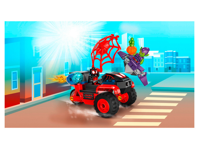 Gehe zu Vollbildansicht: LEGO® Spidey und Super-Freunde 10781 »Miles Morales: Spider-Mans Techno-Trike« - Bild 3