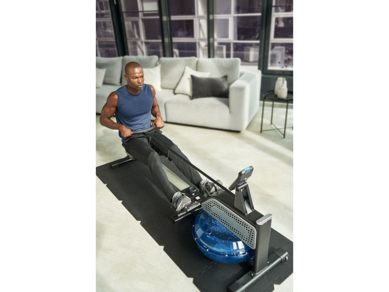 Full-Body-Workout CRIVIT für Multifunktionsdisplay, intensives Wasser-Rudermaschine, mit ein