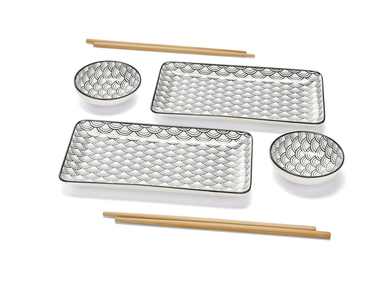 ERNESTO® Sushi Maker Kit + Sushi-Set Porzellan