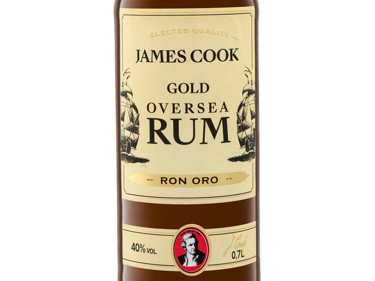 Gehe zu Vollbildansicht: JAMES COOK Übersee Rum 40% Vol - Bild 3