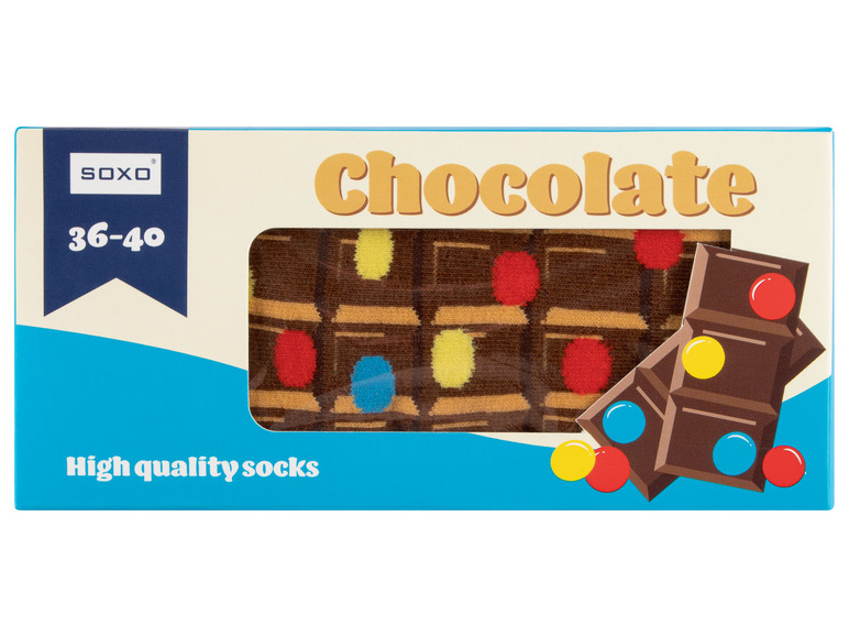 Gehe zu Vollbildansicht: Soxo Socken in Food Geschenkverpackung - Bild 5