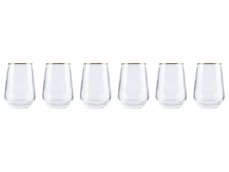 Gehe zu Vollbildansicht: ERNESTO® Glas Set, 6-teilig, mit Goldrand - Bild 14