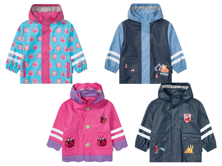 Playshoes Kleinkinder Regenjacke mit Reflektoren