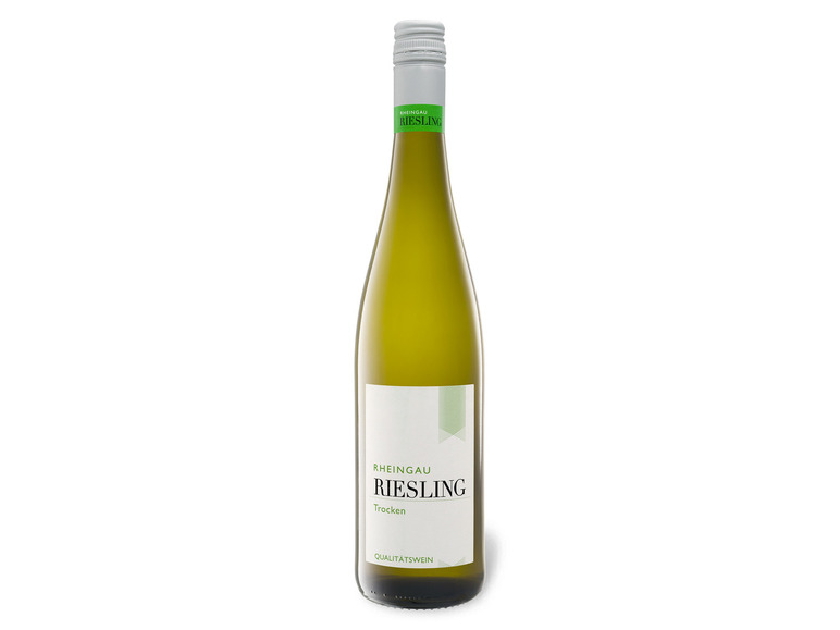 Gehe zu Vollbildansicht: Rheingau Riesling QbA trocken, Weißwein 2022 - Bild 1