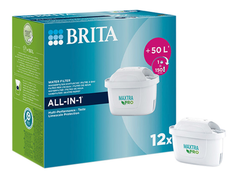 Gehe zu Vollbildansicht: BRITA Wasserfilter-Kartusche Maxtra Pro All-In-One Pack 12 - Bild 1