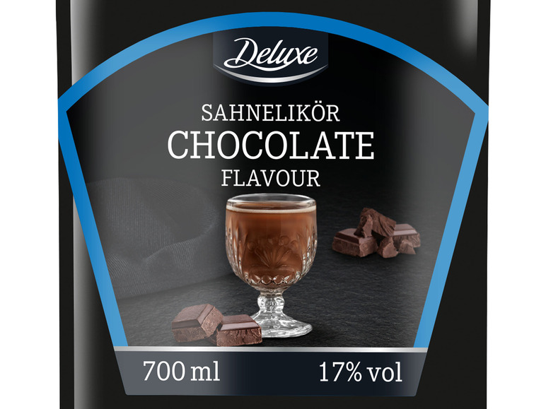 DELUXE Premium 17% Sahnelikör Vol Schokolade