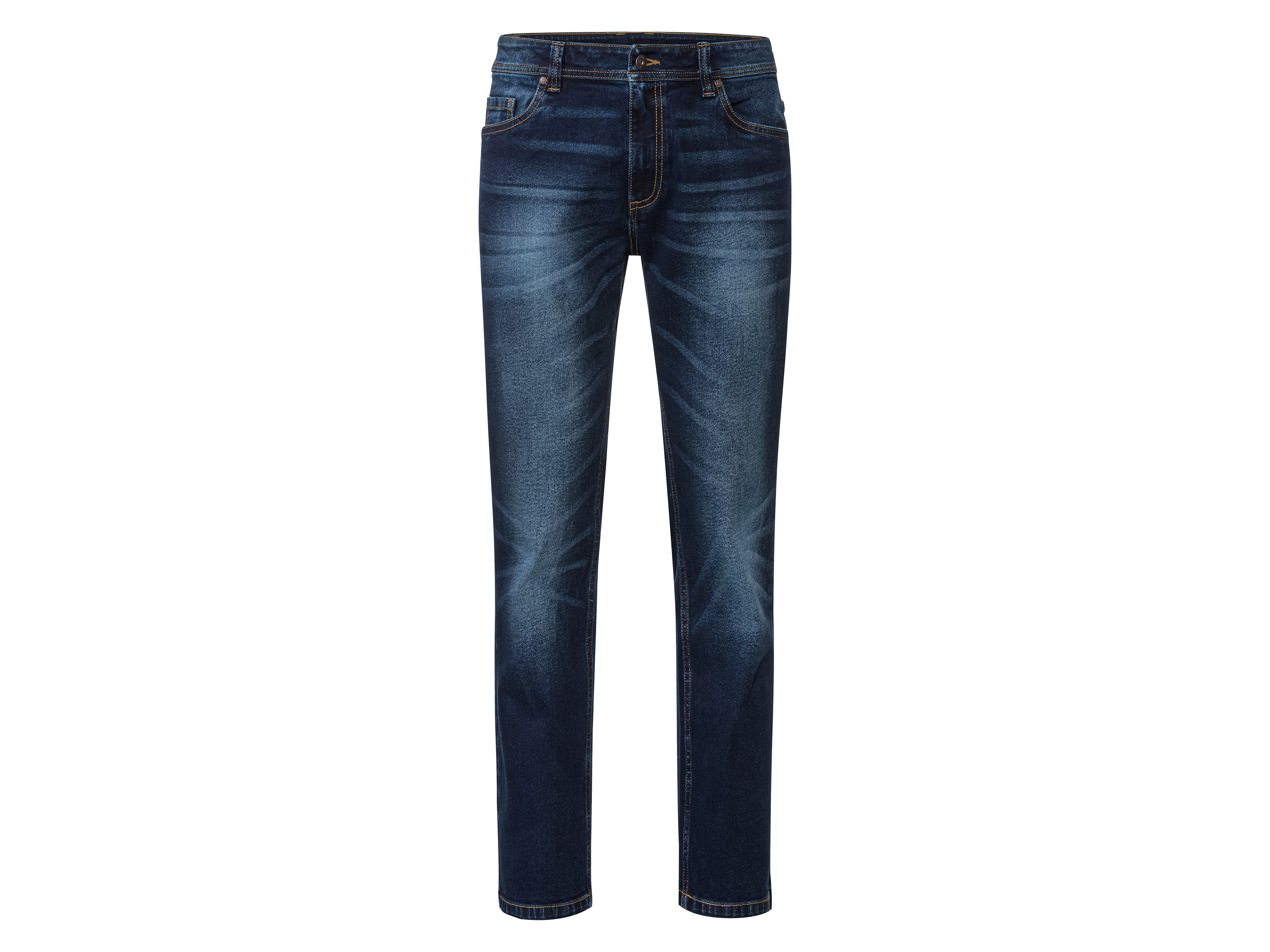 LIVERGY® Herren Jeans Slim Fit (Dunkelblau, 50 (34/32)) 50 (34/32)