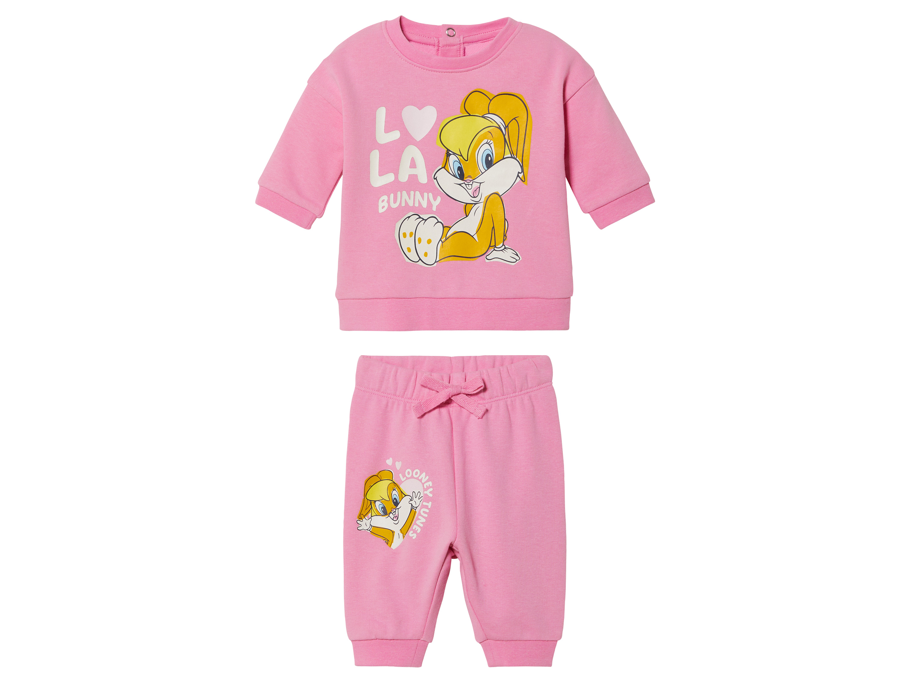 Baby Jogginganzug, 2-teilig, mit Looney Tunes-Motiv (pink, 74/80) 74/80