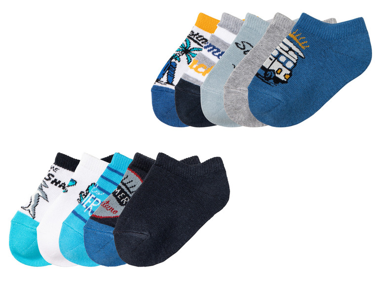 Gehe zu Vollbildansicht: lupilu® Kleinkinder Sneakersocken, 5 Paar, mit hohem Bio-Baumwollanteil - Bild 1