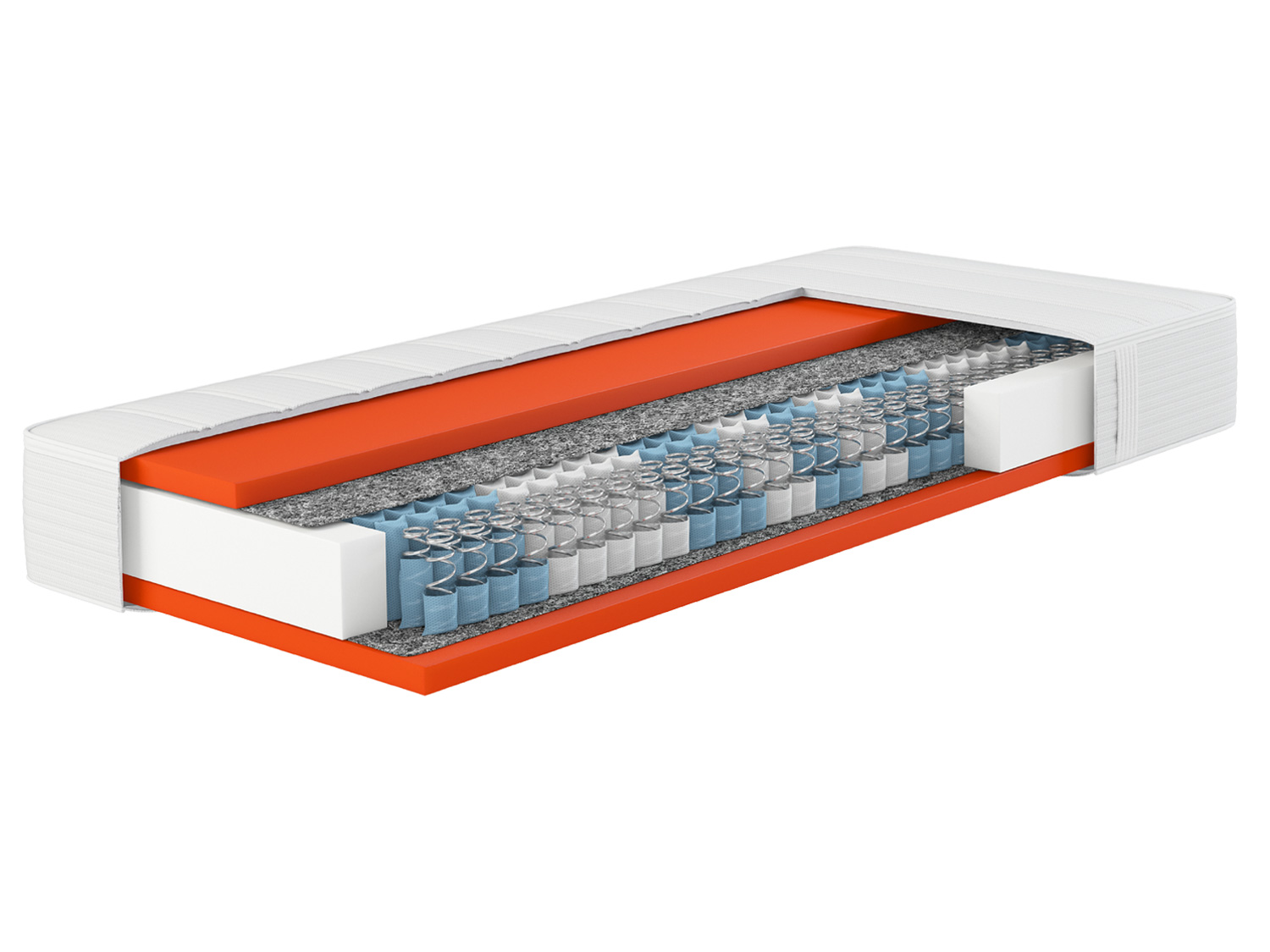 Hn8 Schlafsysteme 7-Zonen Taschenfederkern-Matratze Dynamic TFK (H2, 160 x 200) 160 x 200