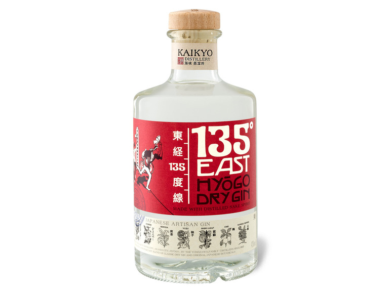 Kaikyō 135° East Gin Vol Hyogo 42% Dry