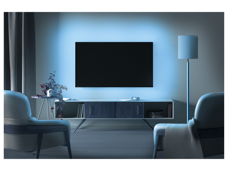 Gehe zu Vollbildansicht: LIVARNO home LED TV Hintergrundbeleuchtung, 4 x 50 cm - Bild 2