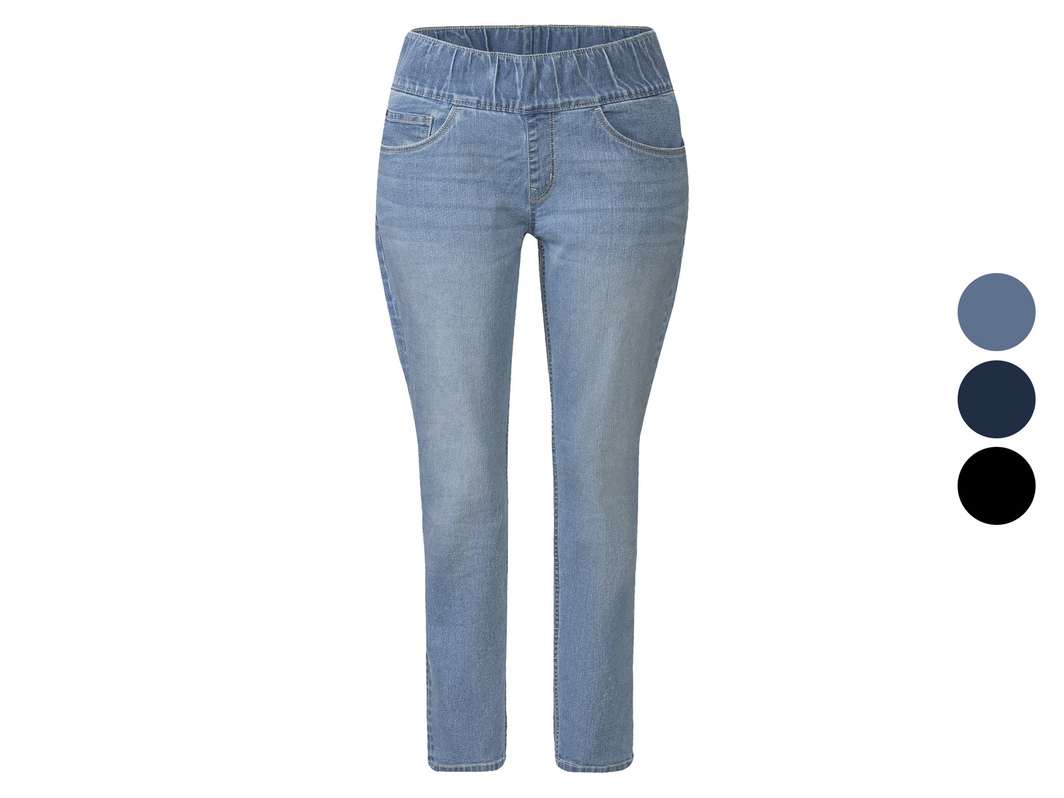 esmara Damen-Jeans Wide Leg, High Waist Angebot bei Lidl