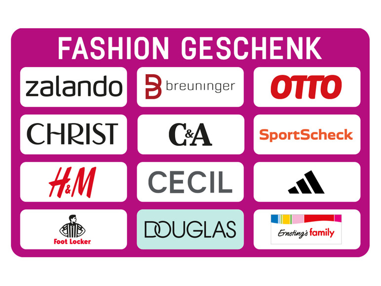 Wunschgutschein Fashion - Code 25€ Digital
