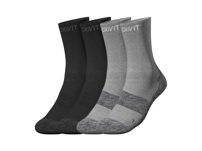 Gehe zu Vollbildansicht: CRIVIT Herren Outdoorsocken, 2 Paar, mit SmartStep-Fußbett - Bild 5