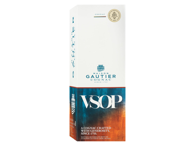 VSOP Cognac Geschenkbox mit Maison 40% Gautier Vol