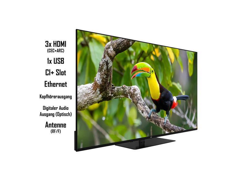 Gehe zu Vollbildansicht: JVC Fernseher »LT-VU6355« Smart TV 4K UHD Drehbarer Standfuß - Bild 4