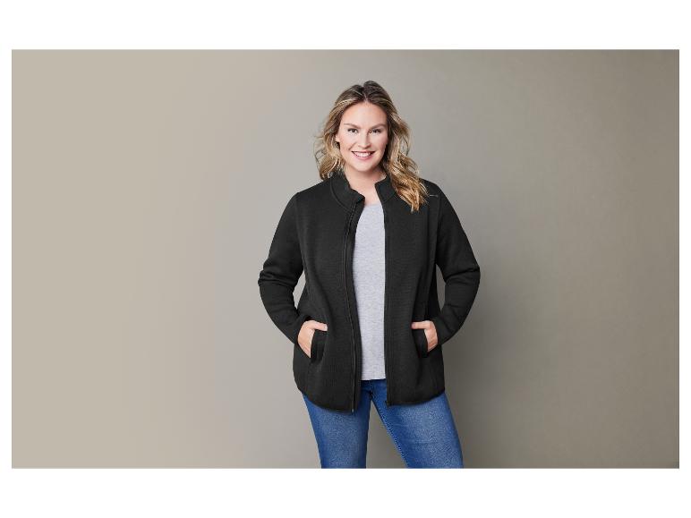 Gehe zu Vollbildansicht: esmara® Damen Strickfleece-Jacke, mit Stehkragen - Bild 9