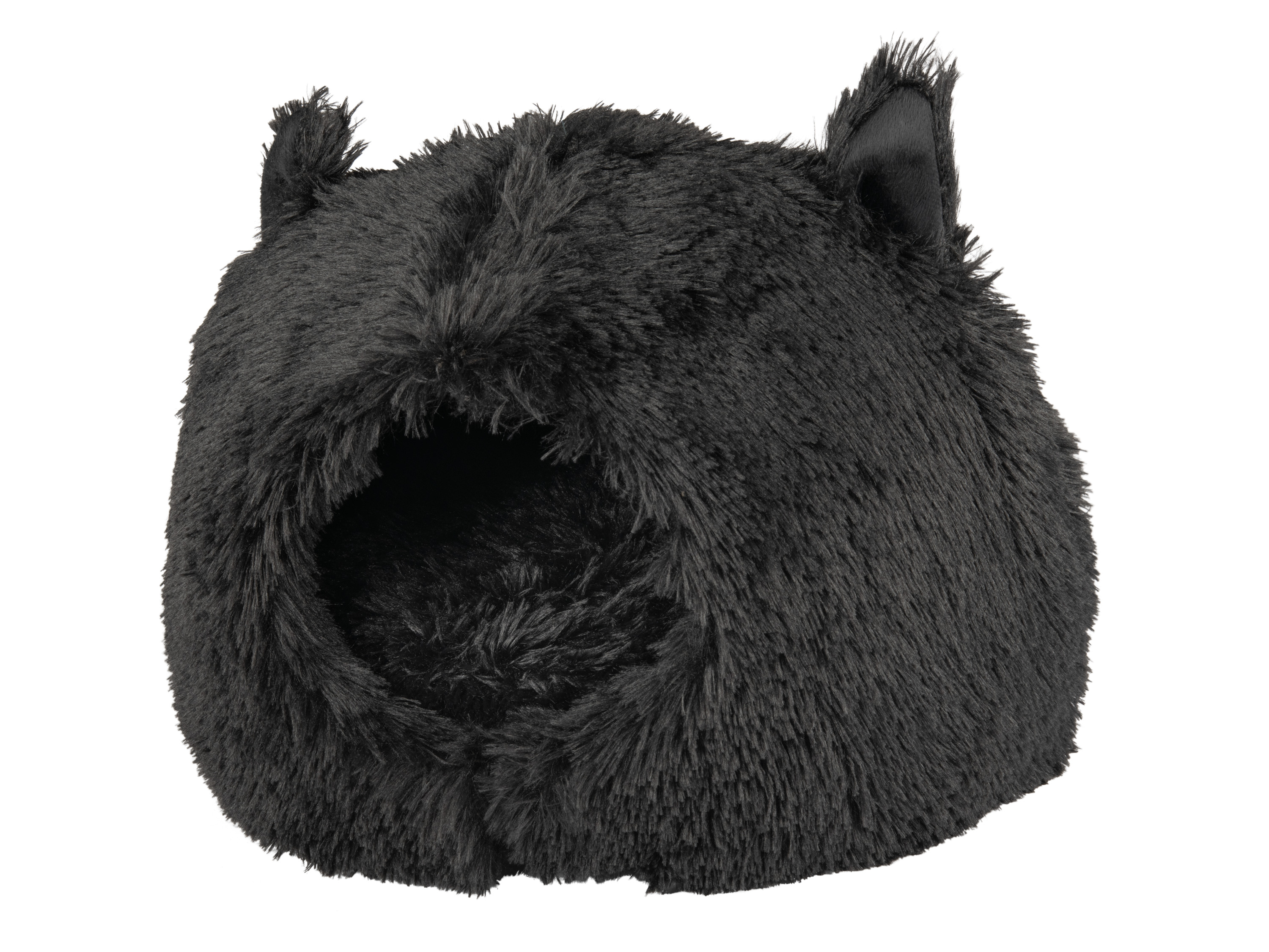 zoofari® Hunde- und Katzenbett Soft (Katzenhöhle schwarz)