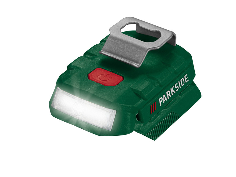PARKSIDE® 20 V Akku-Adapter »PAA ohne Akku mit B2«, LED-Leuchte, 20-Li