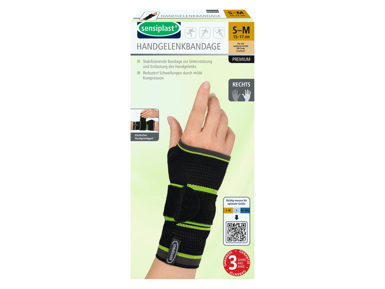 Gehe zu Vollbildansicht: sensiplast® Handgelenkbandage, mit elastischem Handgelenkgurt - Bild 17