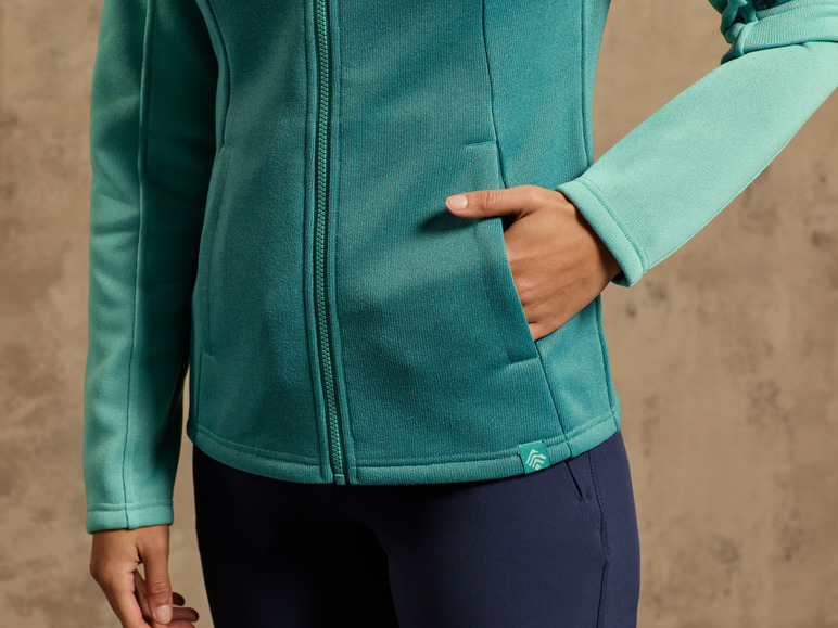 Gehe zu Vollbildansicht: CRIVIT Damen Strickfleecejacke mit HeiQ Mint Technologie - Bild 16