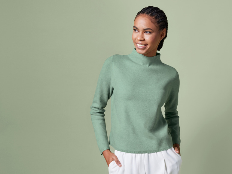 Gehe zu Vollbildansicht: esmara® Damen Pullover mit Stehkragen - Bild 3