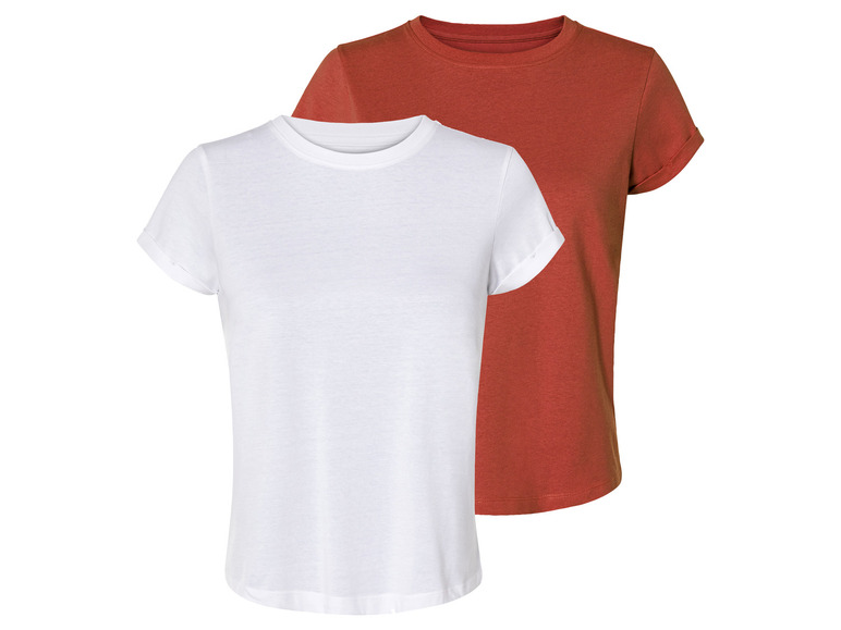 Gehe zu Vollbildansicht: esmara® Damen T-Shirts, 2 Stück, reine Baumwolle - Bild 17