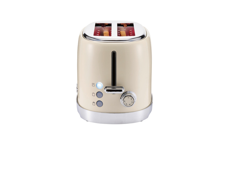 Gehe zu Vollbildansicht: SILVERCREST® KITCHEN TOOLS Doppelschlitz-Toaster »EDS Chrom Retro 1973 STR 980 B2«, mit Elementen in Retro-Optik - Bild 7