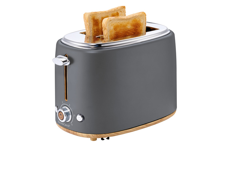 Gehe zu Vollbildansicht: SILVERCREST® KITCHEN TOOLS Doppelschlitz-Toaster »EDS STH 900 B2 / SOTH 900 B2«, mit Holzoptik - Bild 3