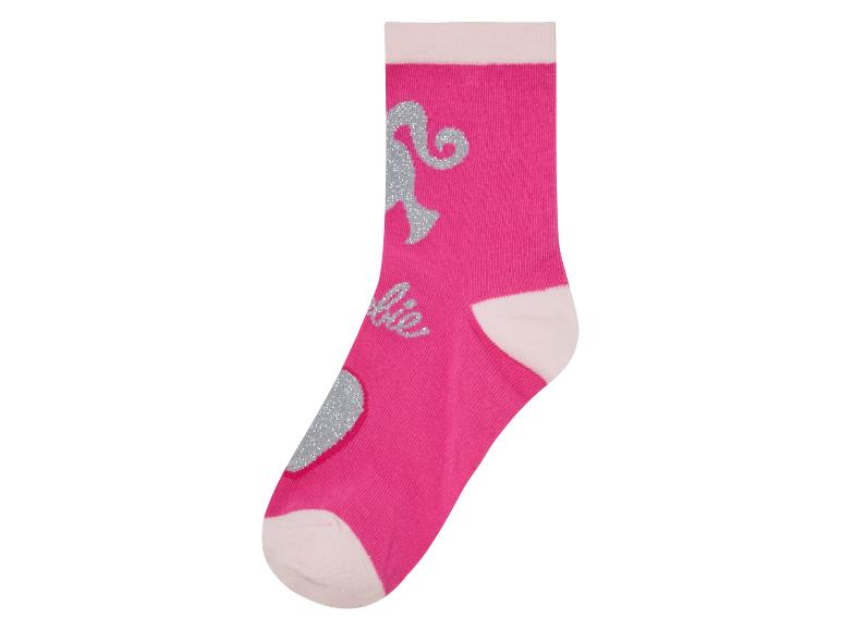 Gehe zu Vollbildansicht: Kleinkinder / Kinder Socken »Barbie«, 3 Paar, mit Baumwolle - Bild 9