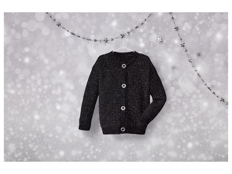 Gehe zu Vollbildansicht: lupilu® Kinder Strickjacke, mit glitzernder Strickstruktur - Bild 7