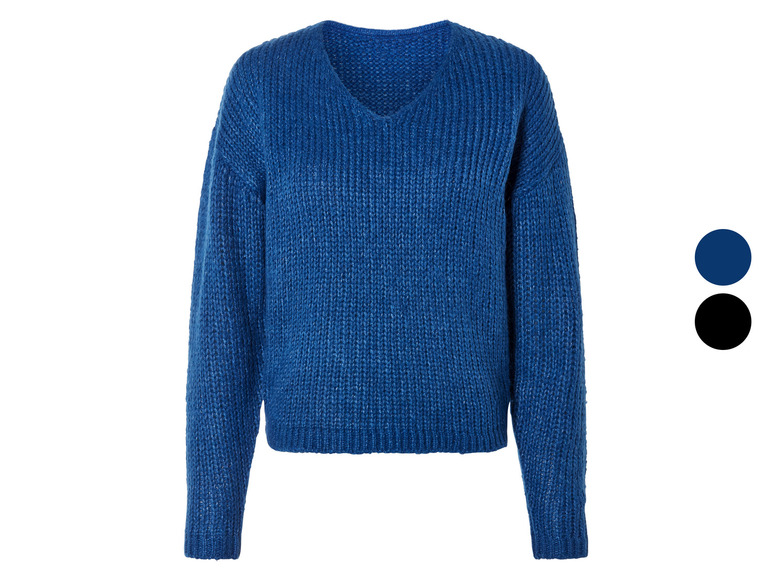 Gehe zu Vollbildansicht: esmara® Damen Grobstrick-Pullover, mit Wollanteil - Bild 1