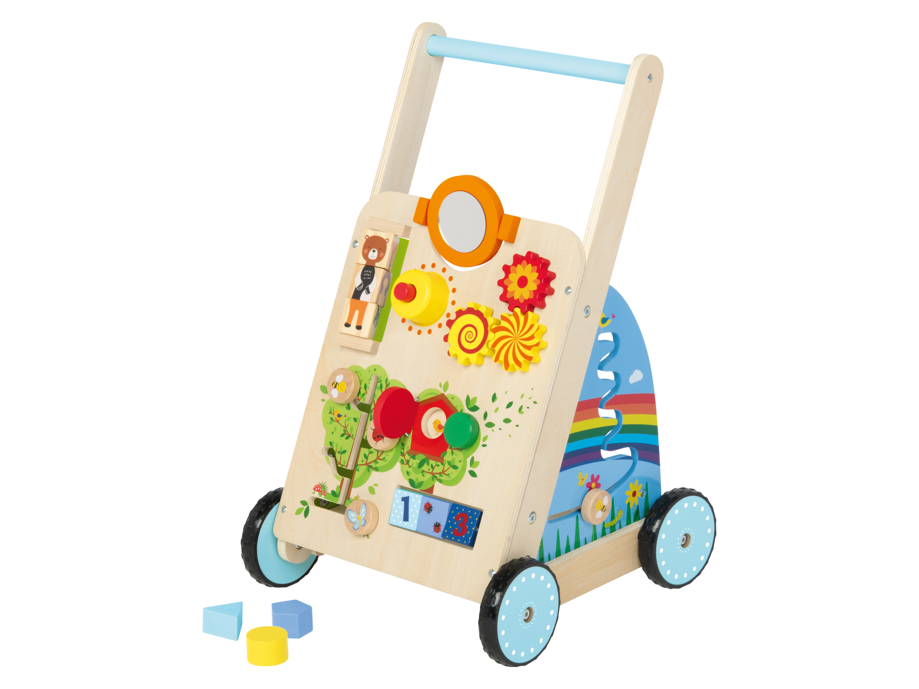 Playtive Holz Aktiv-Spielzeuge FSC (Lauflernwagen)