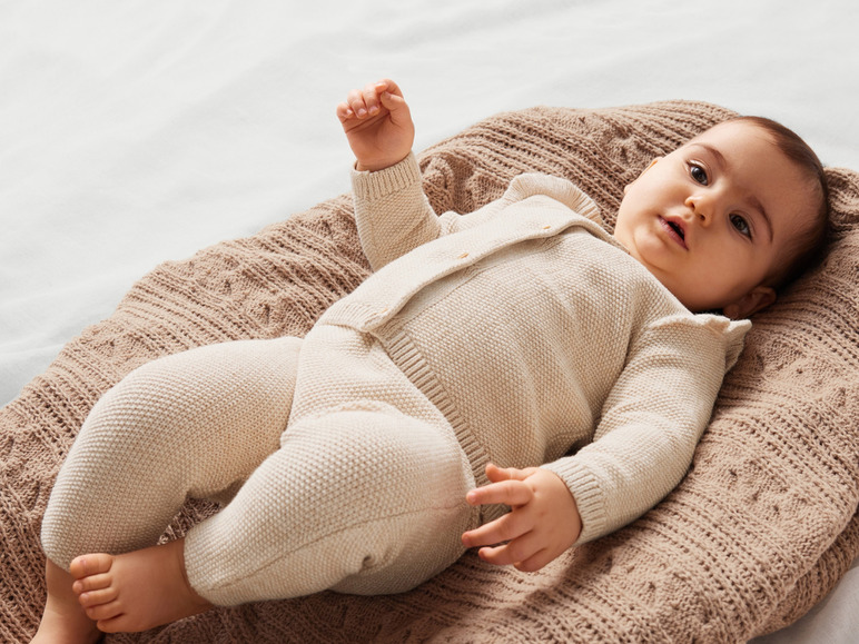 Gehe zu Vollbildansicht: lupilu® Baby Strickjacke aus reiner Baumwolle - Bild 3