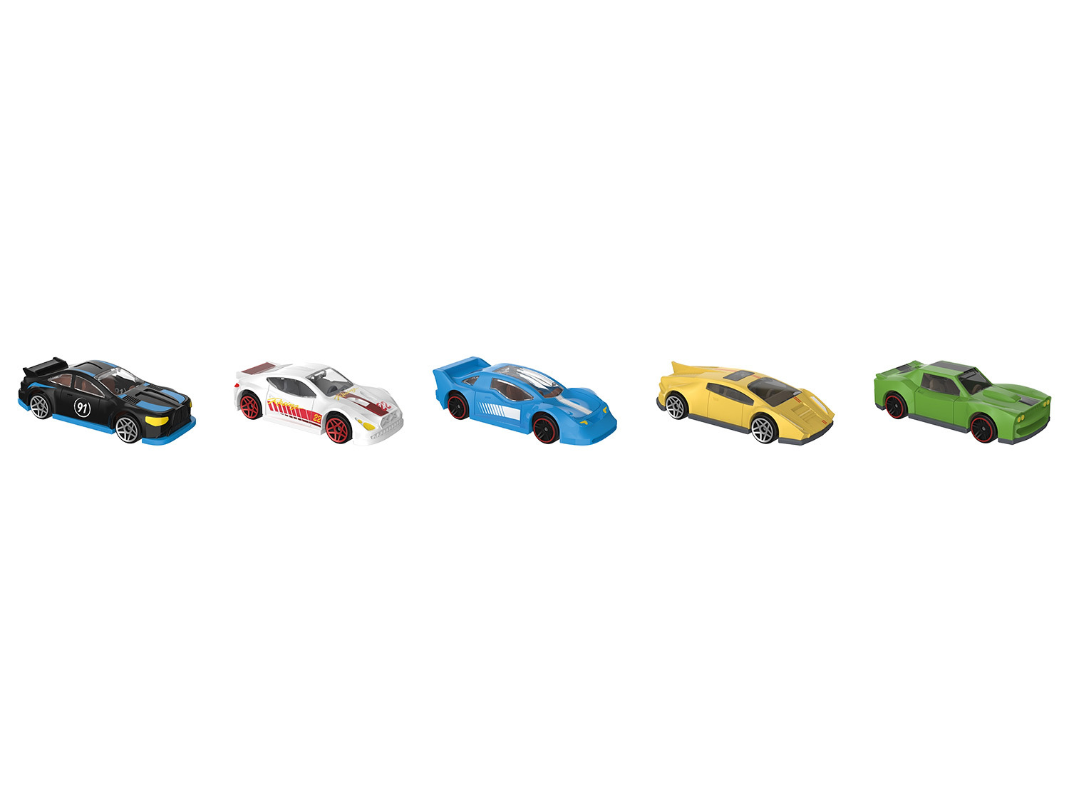Playtive Racers City 5 mit Parkhaus, Zinkguss-Fahrzeug…