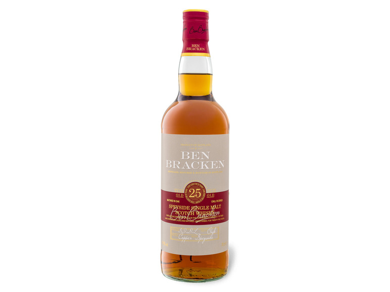 Geschenkbox Speyside Scotch 41,9% Whisky Jahre 25 Malt mit Ben Single Bracken Vol