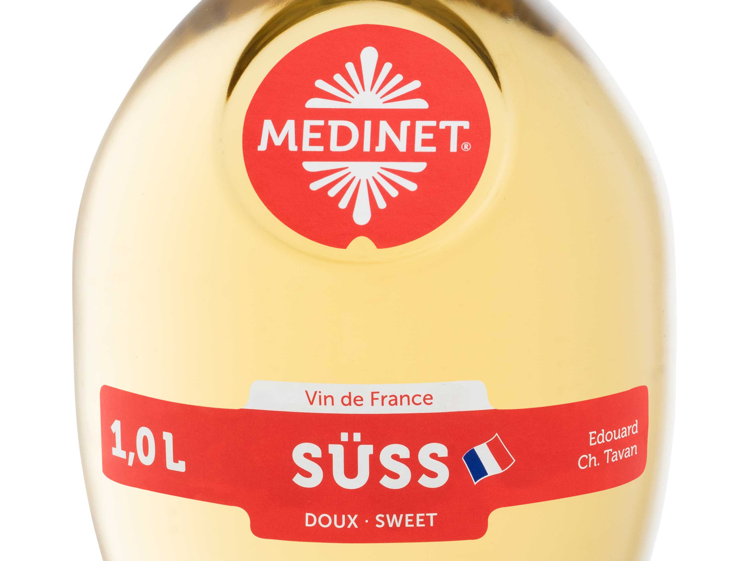 LIDL Medinet fruchtig-süß, Weißwein | Literflasche,
