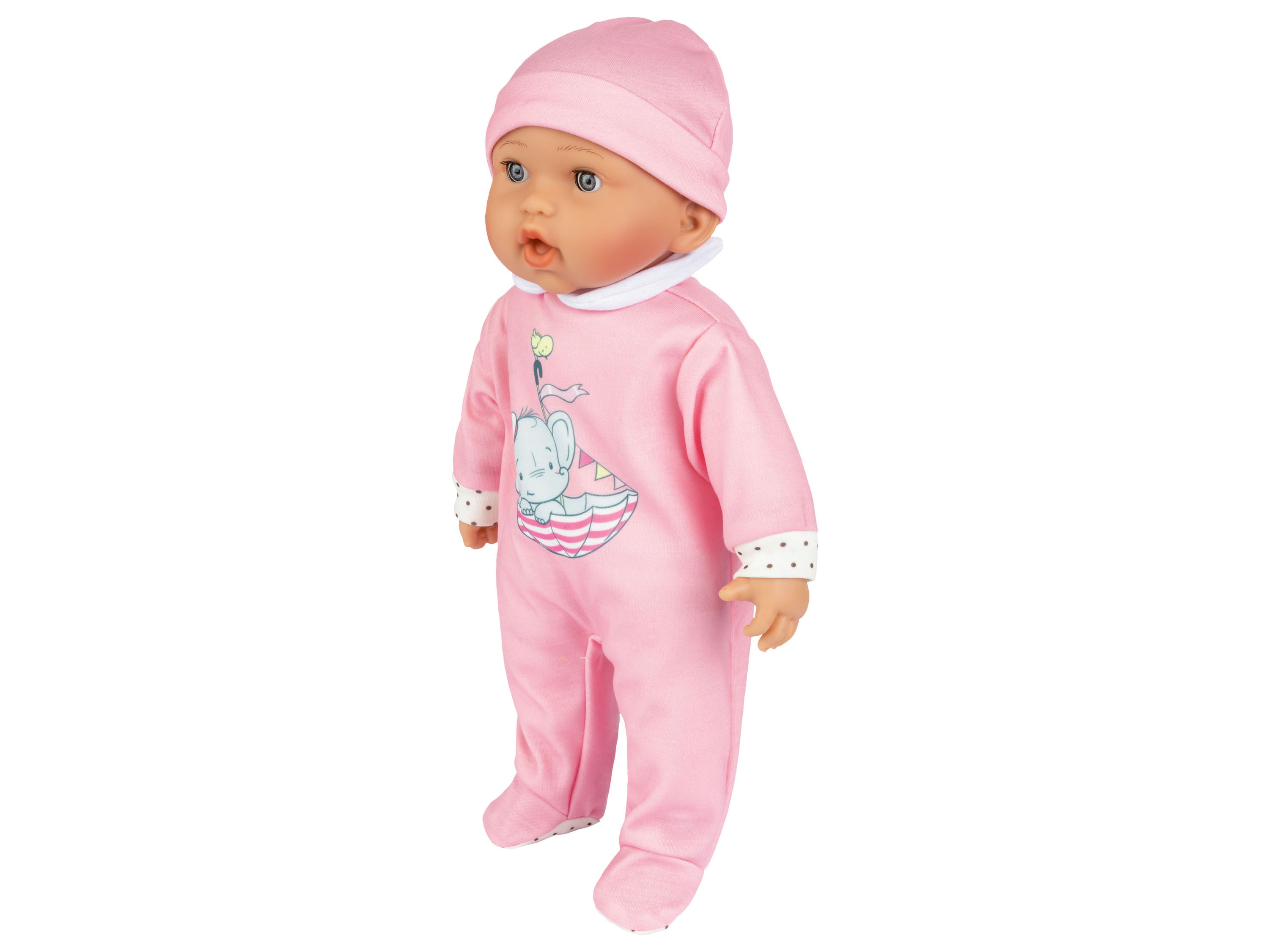 Playtive Babypuppe »Kim«, mit 24 unterschiedlichen Babylauten (rosa)