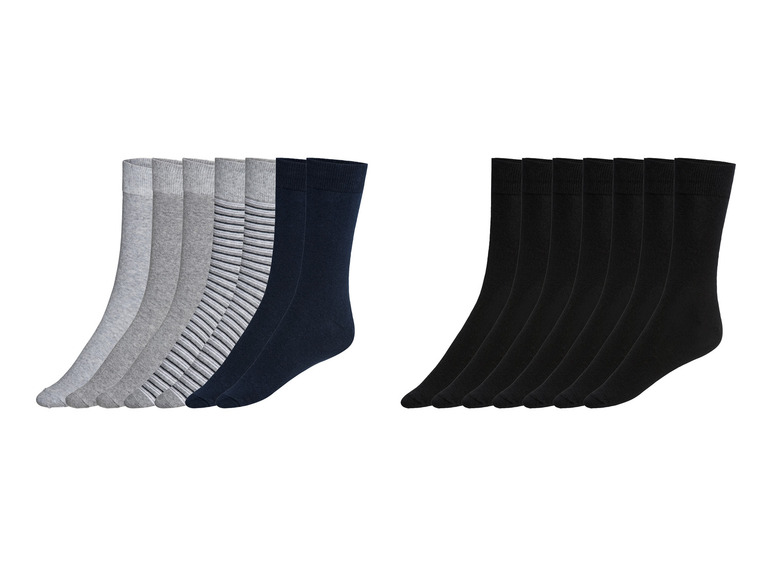 Gehe zu Vollbildansicht: LIVERGY® Herren Socken, 7 Paar, weicher, elastischer Rippbund - Bild 1