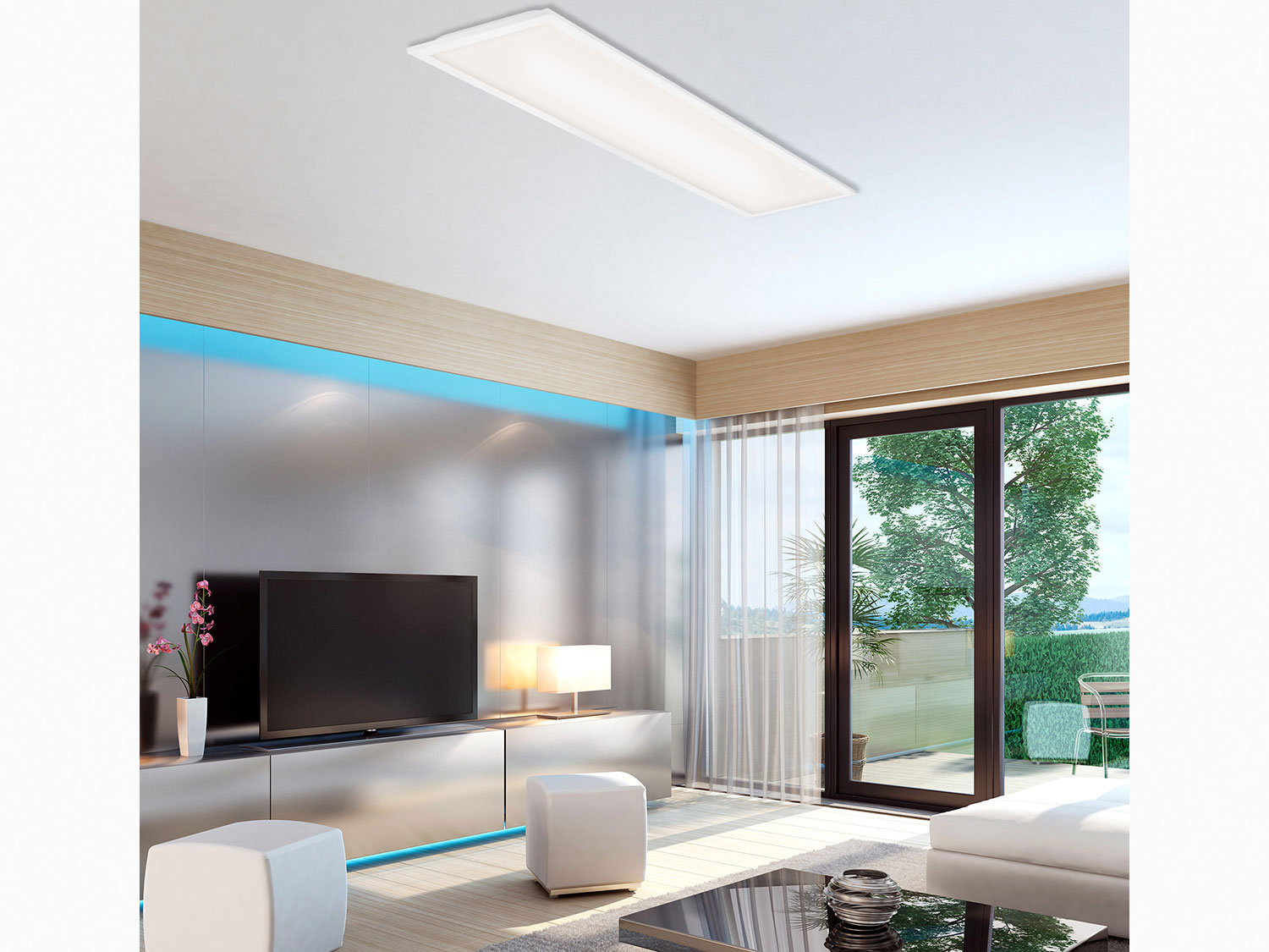 LED Farbtemperatursteu… Decken-Panel, Briloner dimmbar,