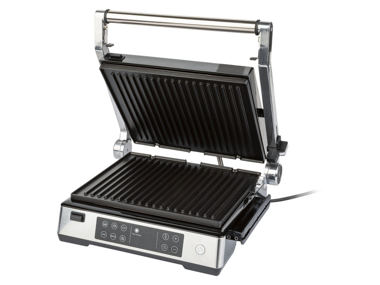 Silvercrest Kitchen Tools contact grill, Grill 6 x 2000 controlPower: area: cm grill – with 26 and approx. thermometer 29 grillprograms wattsFunctions: level cooking