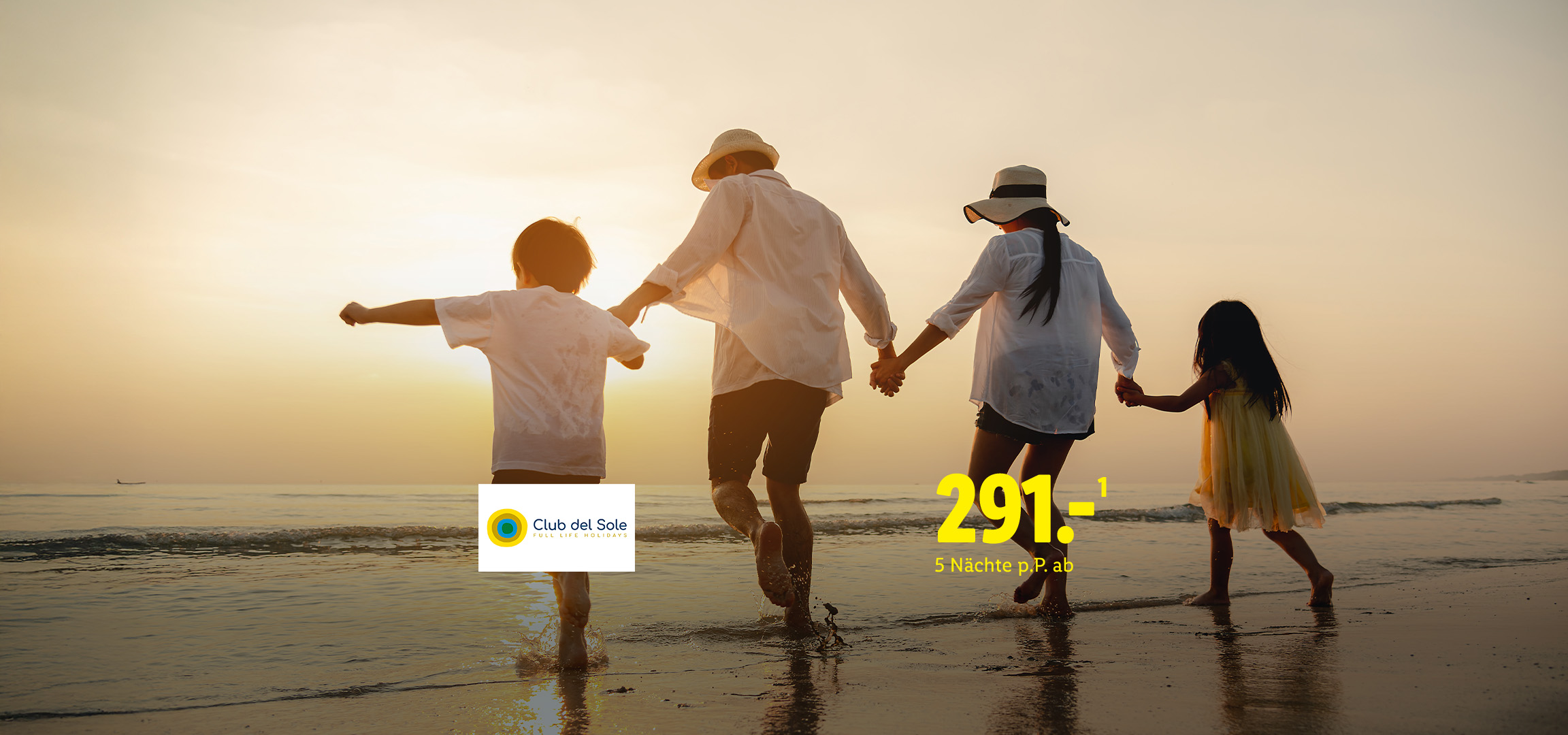 Bei Reisen & Experiences maximales Familienglück im Club del Sole für 5 Nächte ab 291€.