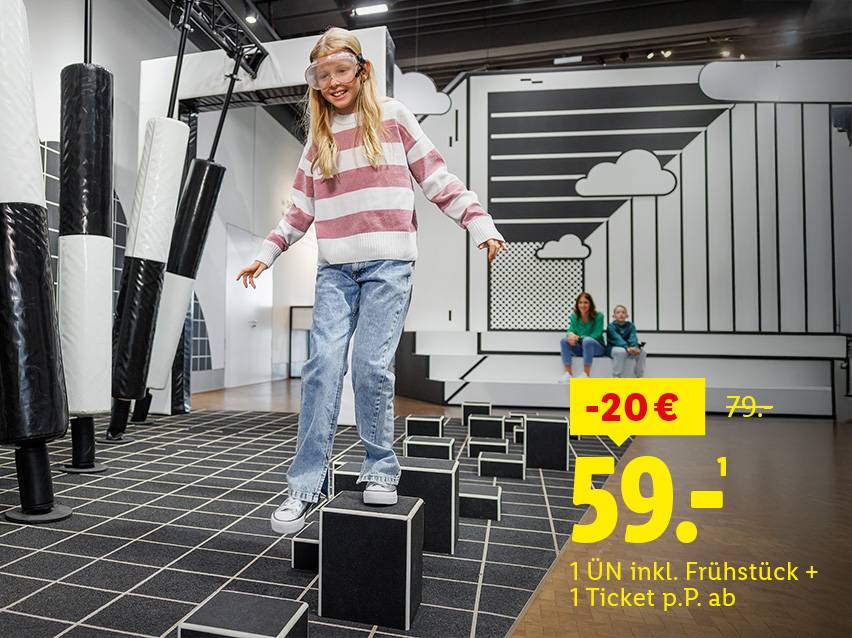 Bei Reisen & experiementa - Das Science Center in Heilbronn 1 ÜN inkl. Frühstück + 1 Ticket p.P. ab 59€. Einzigartige Wissens- & Erlebniswelt buchen mit Reisen & Experiences