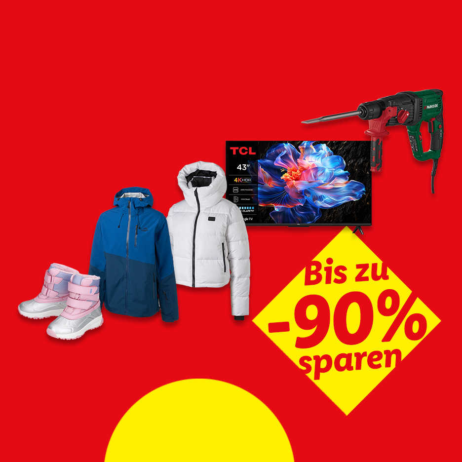 Bis zu -90% sparen.