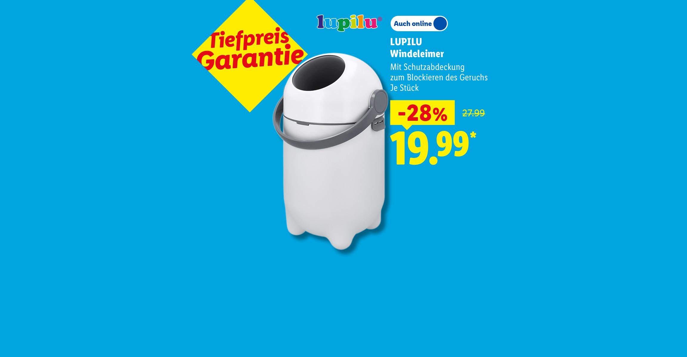 LUPILU Windeleimer, Mit Schutzabdeckung zum Blockieren des Geruchs, je Stück -28% Rabatt, auch online erhältlich für 19.99 €*.